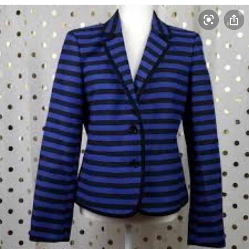 Women’s Ann Taylor LOFT black blue blazer, sz4